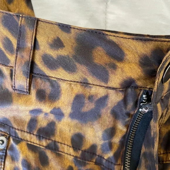 Rebecca Minkoff leopard high waisted cotton Sandra pant - Picture 6 of 12